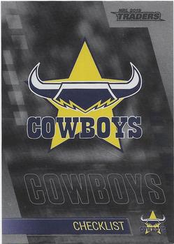 2019 TLA Traders - Platinum Special #PS081 Cowboys Checklist Front
